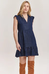 Dear John Berenice Dark Denim Tencel Dress