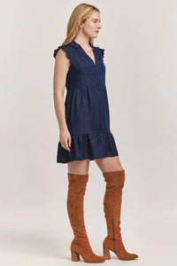 Dear John Berenice Dark Denim Tencel Dress