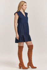 Dear John Berenice Dark Denim Tencel Dress