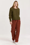 Another Love Paulette Vineyard Cable Knit Sweater