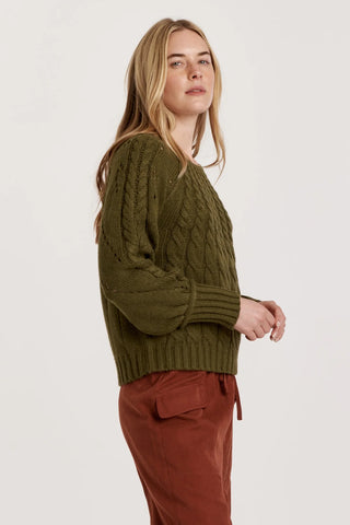 Another Love Paulette Vineyard Cable Knit Sweater