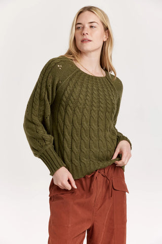 Another Love Paulette Vineyard Cable Knit Sweater