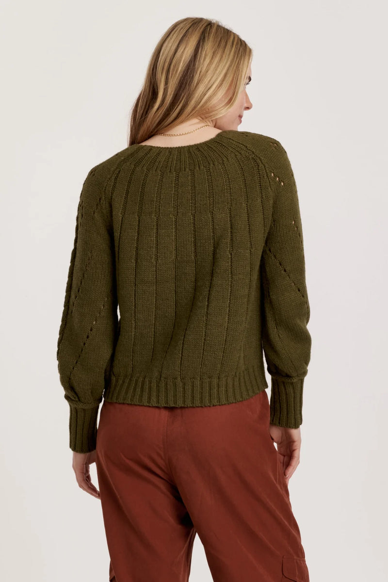 Another Love Paulette Vineyard Cable Knit Sweater