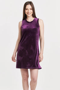 Another Love Justine Blackberry Velvet Dress