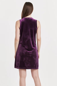 Another Love Justine Blackberry Velvet Dress