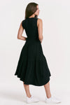 Another Love Rome Asymmetric Black Dress