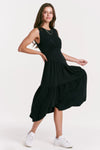 Another Love Rome Asymmetric Black Dress