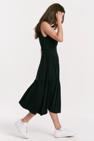 Another Love Rome Asymmetric Black Dress