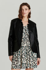 Another Love Trinity Faux Leather Blazer