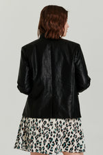 Another Love Trinity Faux Leather Blazer