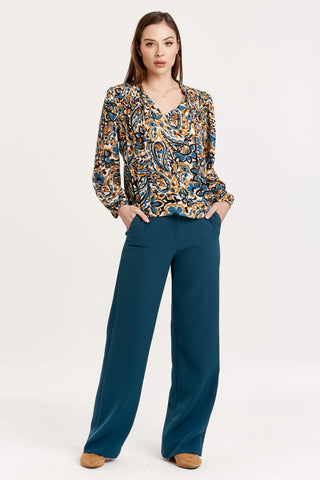 Another Love Yelena Autumnal Paisley Top