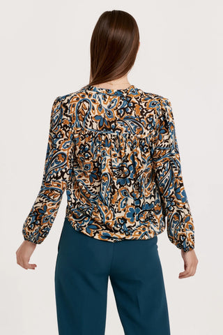 Another Love Yelena Autumnal Paisley Top