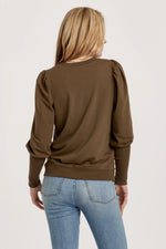 Another Love Tara Vineyard Puffy Sleeve Sweatshirt