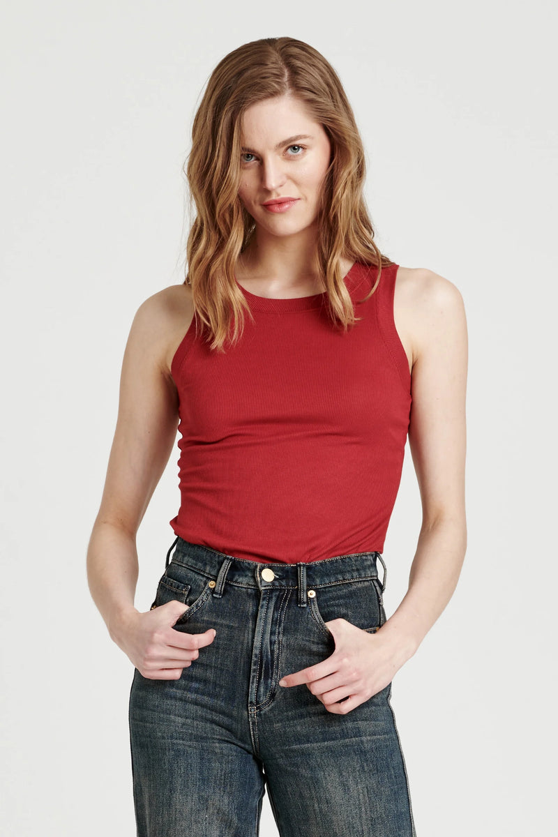 Cleo Ribbed Tank by Another Love