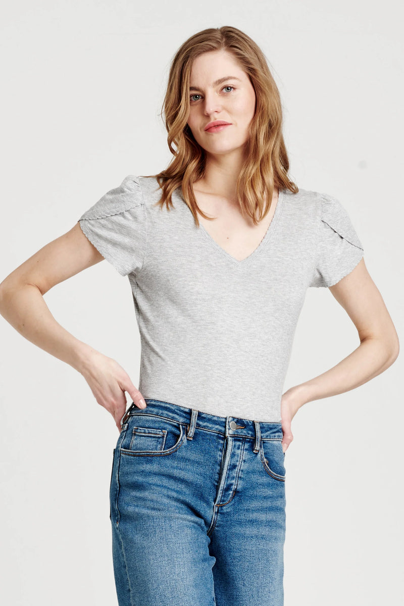 Maddie Top in Heather Grey by Another Love
