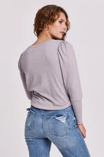 Tamara Puffy Sleeve Lilac Haze Sweatshirt by Another Love