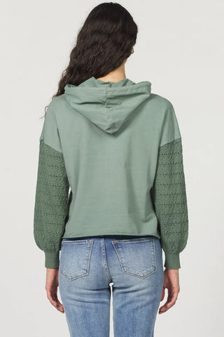 Another Love Elysia Slate Green Hoodie Sweater