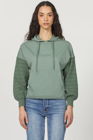 Another Love Elysia Slate Green Hoodie Sweater