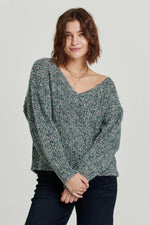 Rue Spruce Melange Sweater by Another Love