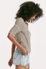 Another Love Verona Crochet Sage Sweater