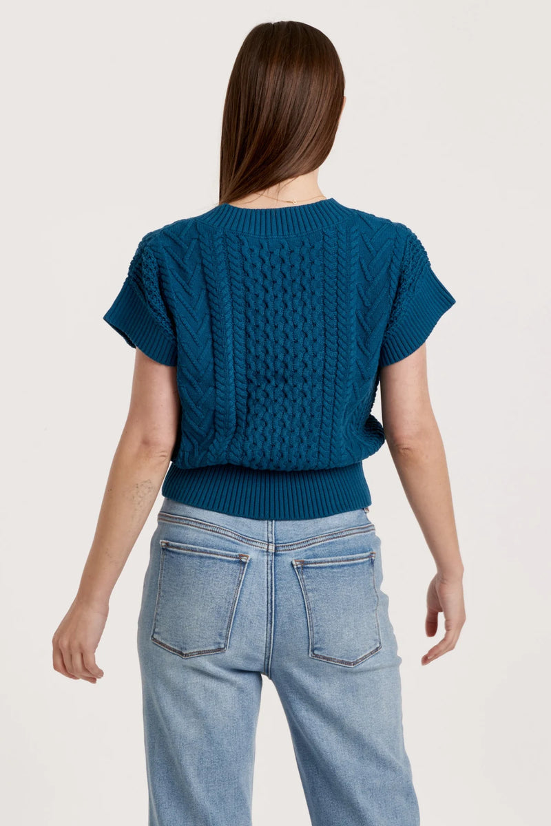 Another Love Scout Empress Teal Sweater Vest