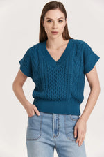 Another Love Scout Empress Teal Sweater Vest