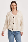 Another Love Robin Vintage Cream Chunky Knit Cardigan