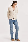 Another Love Robin Vintage Cream Chunky Knit Cardigan