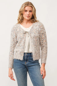 Another Love Serafina Snow Meadow Fuzzy Cardigan