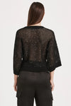 Another Love Rosalia Black Dolman Sleeve Sequin Sweater