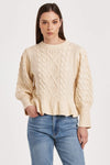 Another Love Stefania Vintage Cream Sweater