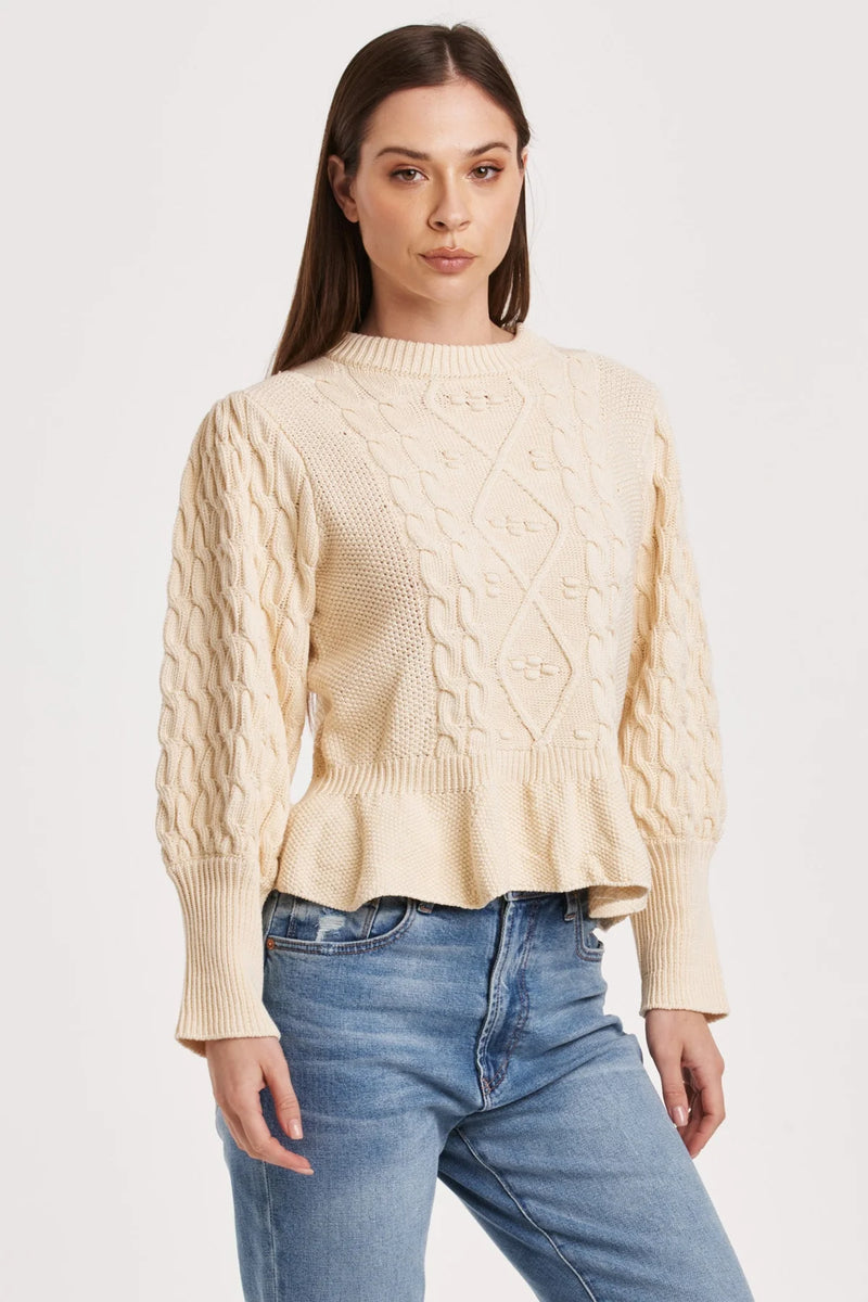 Another Love Stefania Vintage Cream Sweater