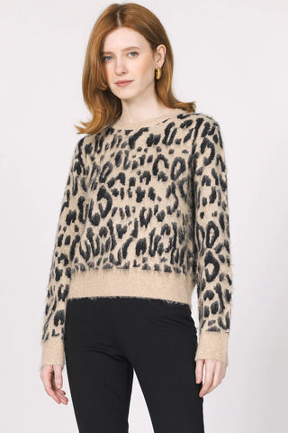Another Love Mina Snow Leopard Sweater