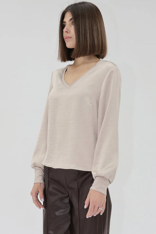 Another Love Aya Pearl Satin Top