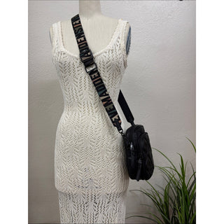 Steve Madden Black Quilted Crossbody Bag
