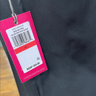 Vince Camuto Black Ruffle V-Neck Blouse Size XS