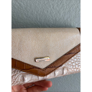 Brahmin Veronica ivory helm leather Wallet