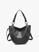 Rowan Paneled Hobo w/ Twisted Handle