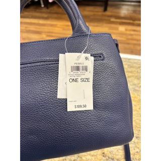 Giani Bernini Navy Pebbled Satchel Bag crossbody