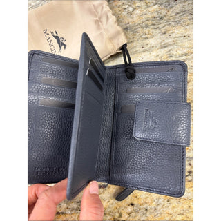 Mancini gray Leather Wallet