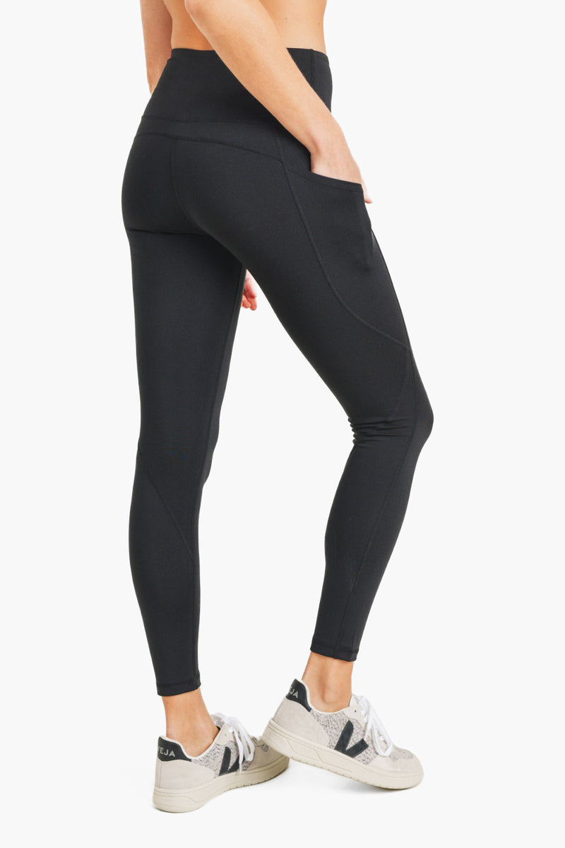 Black Essential Panel Leggings