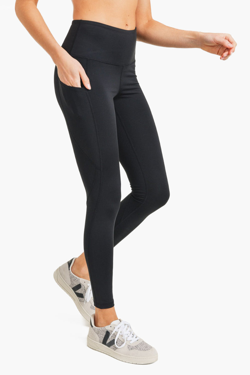 Black Essential Panel Leggings