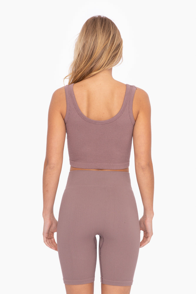 Ribbed Seamless Crop Tank