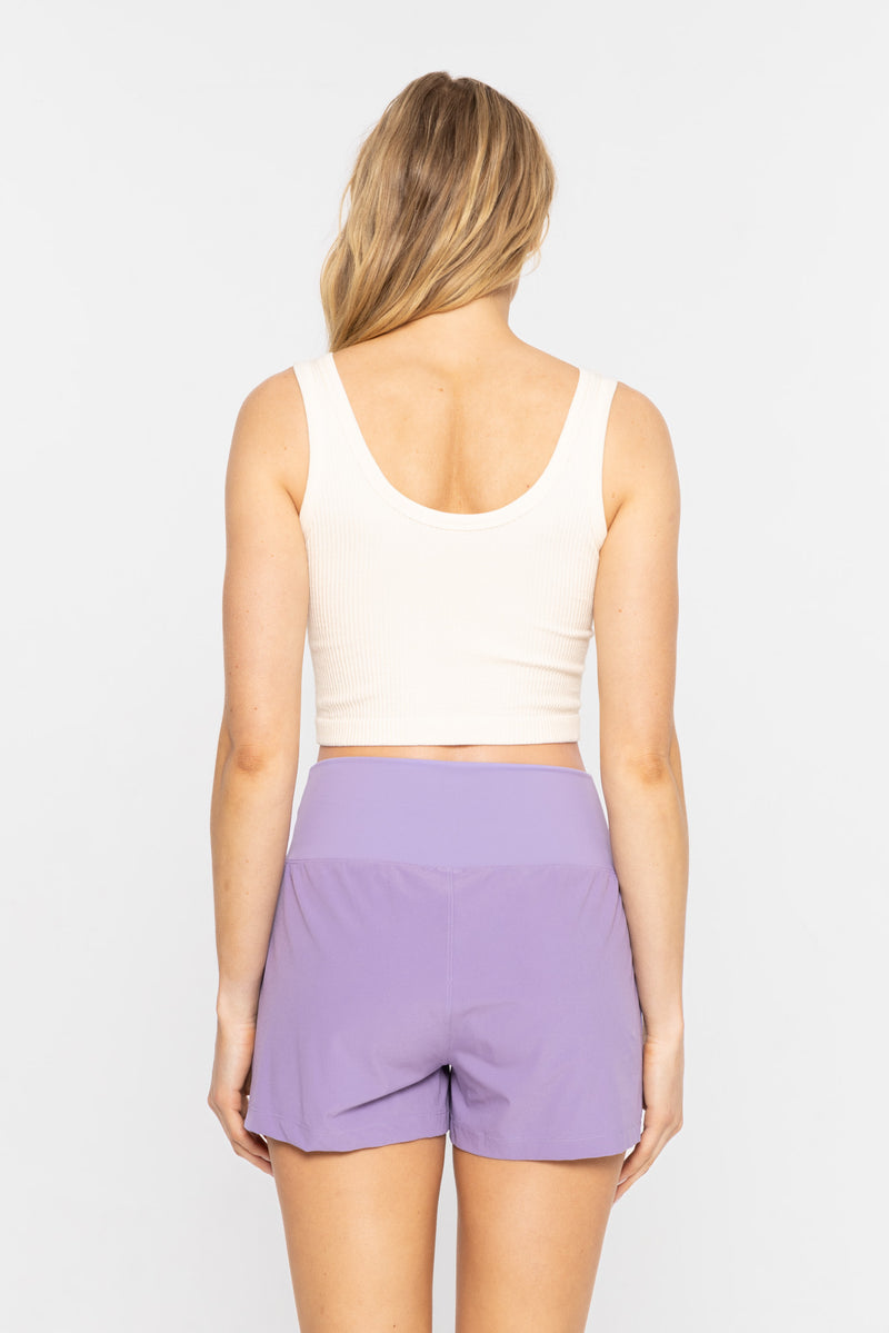 Ribbed Seamless Crop Tank