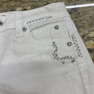 Rock Revival Jeans Crystals Embroidered Shorts 28