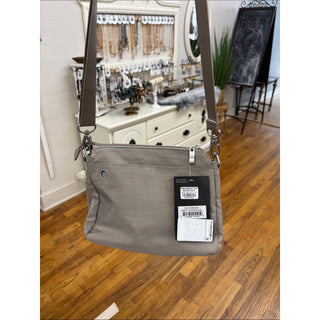 Baggallini Light Taupe Crossbody with Turn-Lock Detail