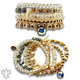 Mixed Bead Bracelet with Austrian Crystal