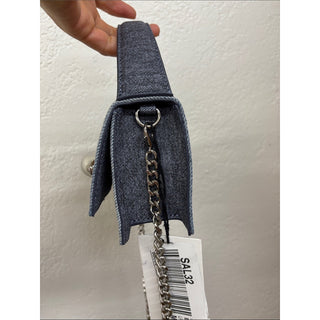 Steve Madden Two-Tone Denim Mini Crossbody Bag with Chain