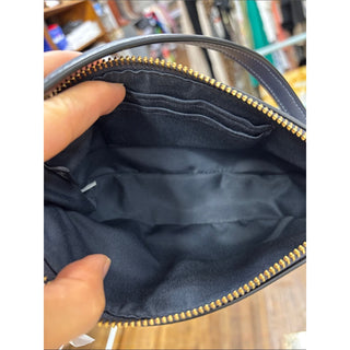Coach Cherry-Print Shoulder Pouch in navy and Pink