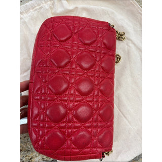 Dior Quilted lamb Leather Crossbody with Gold Chain bag